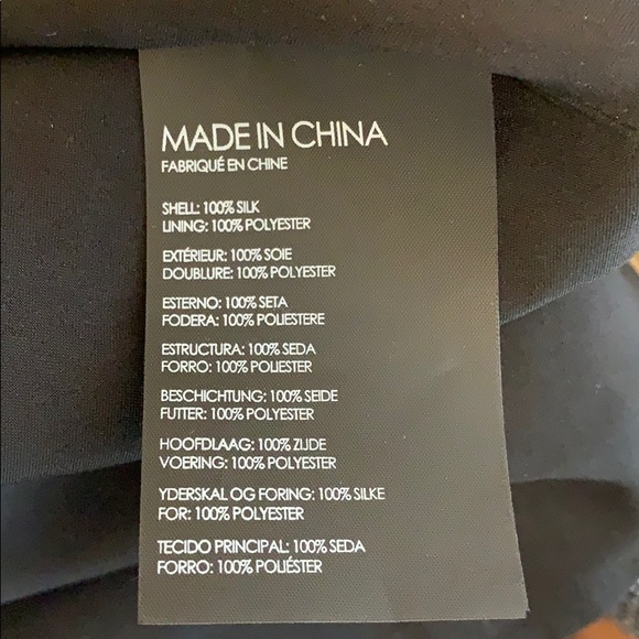 100% Silk Club Monaco Vontella Ruffle Wrap Dress - Picture 6 of 6